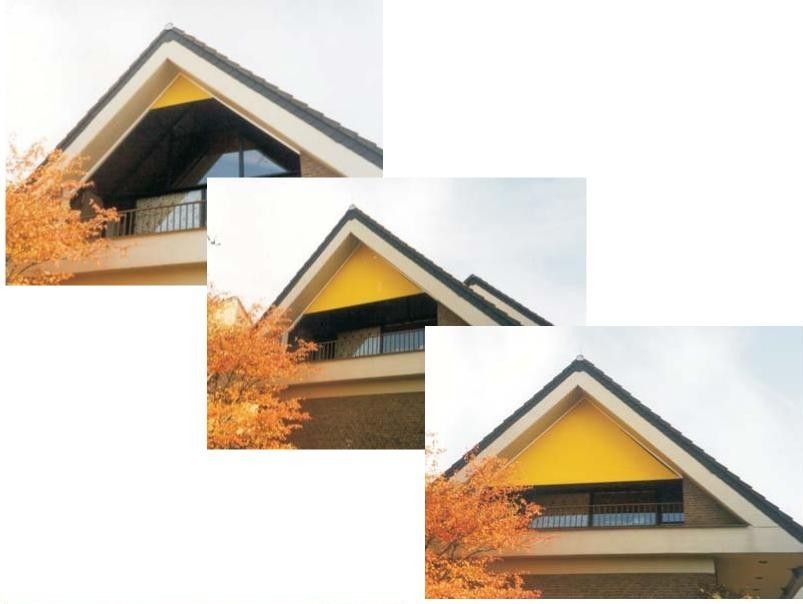 Sonnenschutz an einem Haus